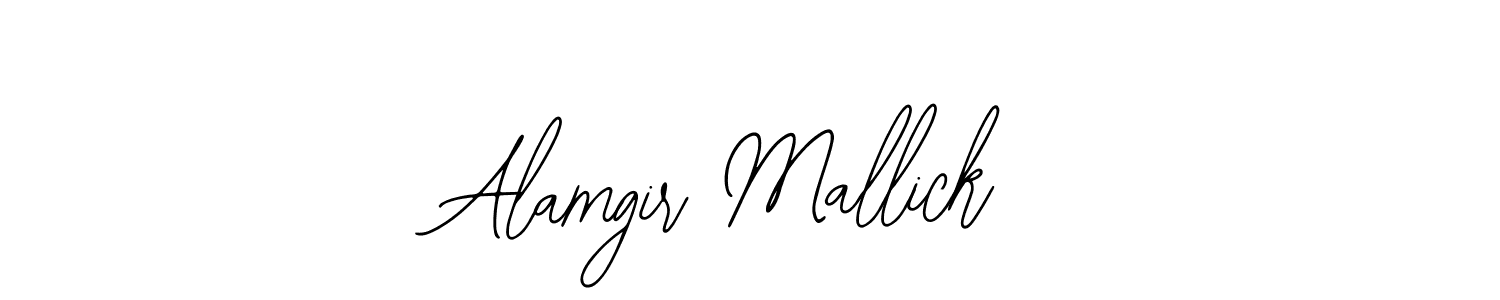 You should practise on your own different ways (Bearetta-2O07w) to write your name (Alamgir Mallick) in signature. don't let someone else do it for you. Alamgir Mallick signature style 12 images and pictures png