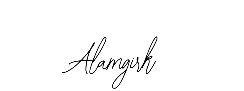 Use a signature maker to create a handwritten signature online. With this signature software, you can design (Bearetta-2O07w) your own signature for name Alamgirk. Alamgirk signature style 12 images and pictures png