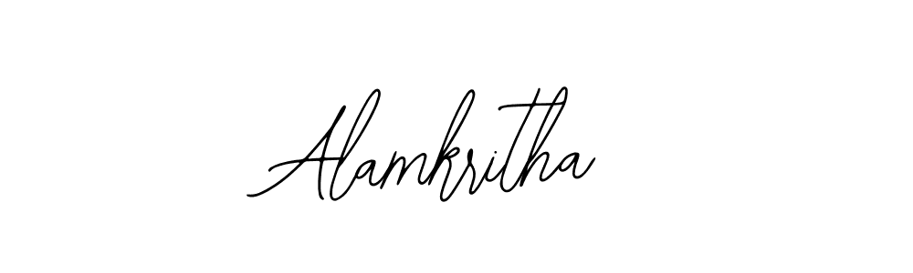 How to make Alamkritha signature? Bearetta-2O07w is a professional autograph style. Create handwritten signature for Alamkritha name. Alamkritha signature style 12 images and pictures png