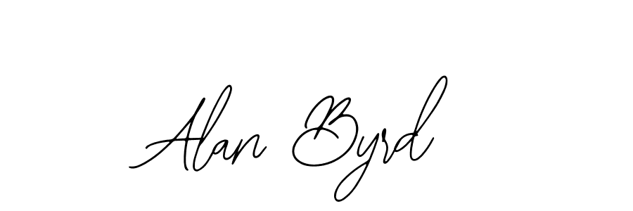 Design your own signature with our free online signature maker. With this signature software, you can create a handwritten (Bearetta-2O07w) signature for name Alan Byrd. Alan Byrd signature style 12 images and pictures png