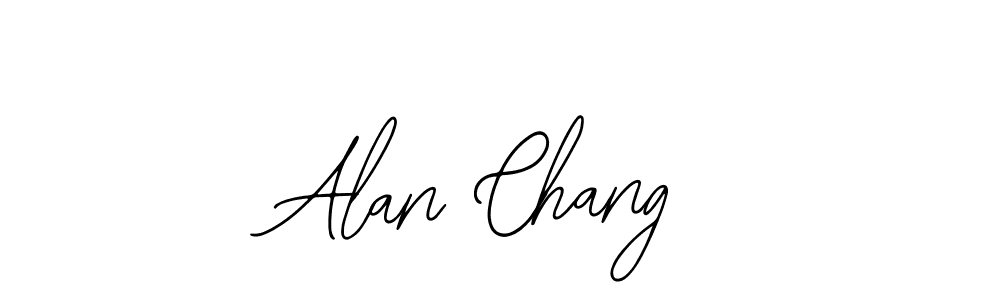 Also You can easily find your signature by using the search form. We will create Alan Chang name handwritten signature images for you free of cost using Bearetta-2O07w sign style. Alan Chang signature style 12 images and pictures png