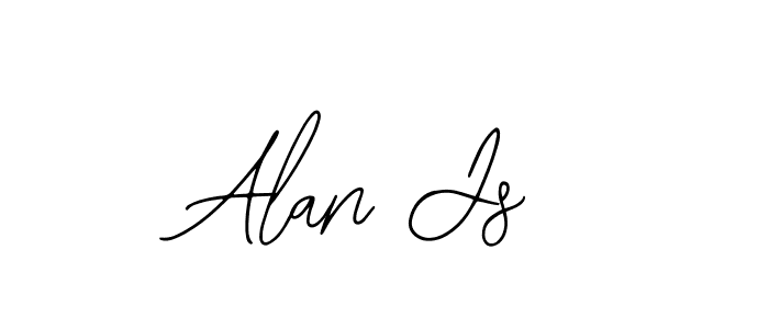 The best way (Bearetta-2O07w) to make a short signature is to pick only two or three words in your name. The name Alan Js include a total of six letters. For converting this name. Alan Js signature style 12 images and pictures png