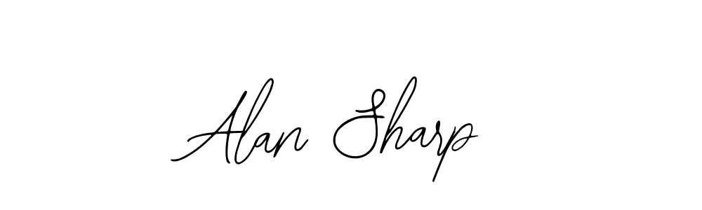 How to make Alan Sharp name signature. Use Bearetta-2O07w style for creating short signs online. This is the latest handwritten sign. Alan Sharp signature style 12 images and pictures png