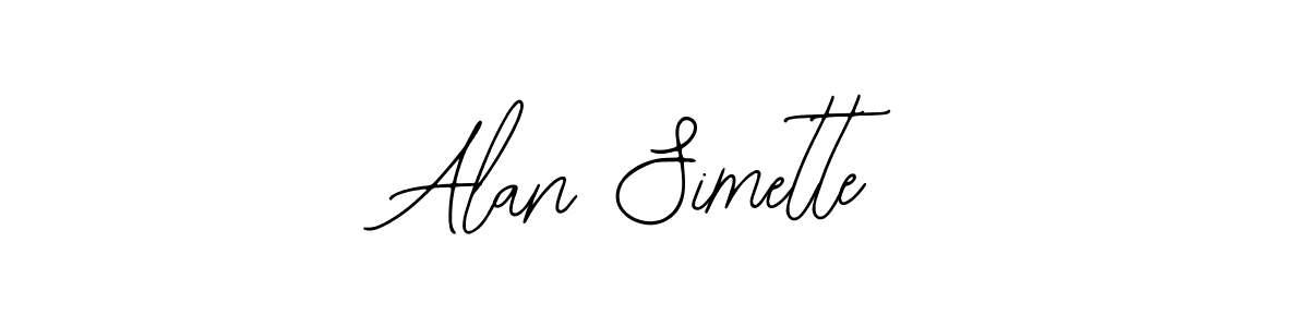 It looks lik you need a new signature style for name Alan Simette. Design unique handwritten (Bearetta-2O07w) signature with our free signature maker in just a few clicks. Alan Simette signature style 12 images and pictures png