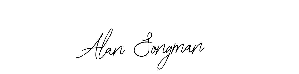 How to make Alan Songman signature? Bearetta-2O07w is a professional autograph style. Create handwritten signature for Alan Songman name. Alan Songman signature style 12 images and pictures png