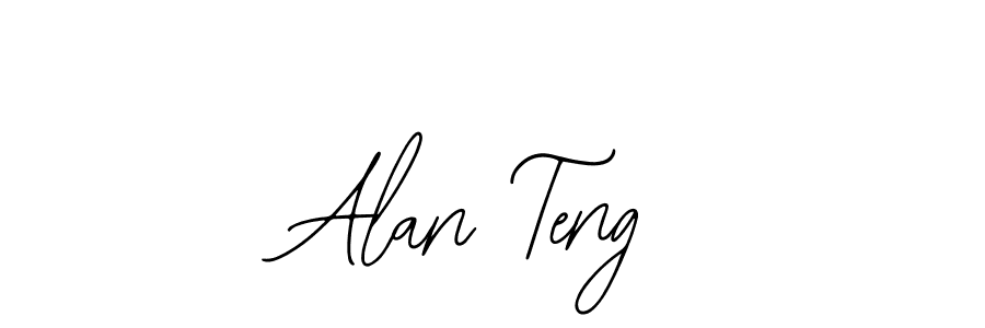 Design your own signature with our free online signature maker. With this signature software, you can create a handwritten (Bearetta-2O07w) signature for name Alan Teng. Alan Teng signature style 12 images and pictures png