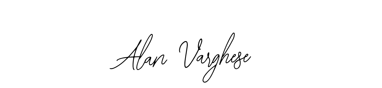 if you are searching for the best signature style for your name Alan Varghese. so please give up your signature search. here we have designed multiple signature styles  using Bearetta-2O07w. Alan Varghese signature style 12 images and pictures png