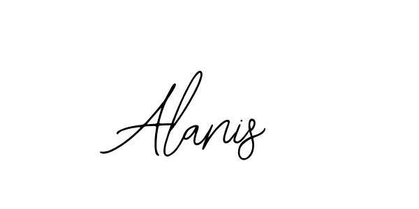 Use a signature maker to create a handwritten signature online. With this signature software, you can design (Bearetta-2O07w) your own signature for name Alanis. Alanis signature style 12 images and pictures png