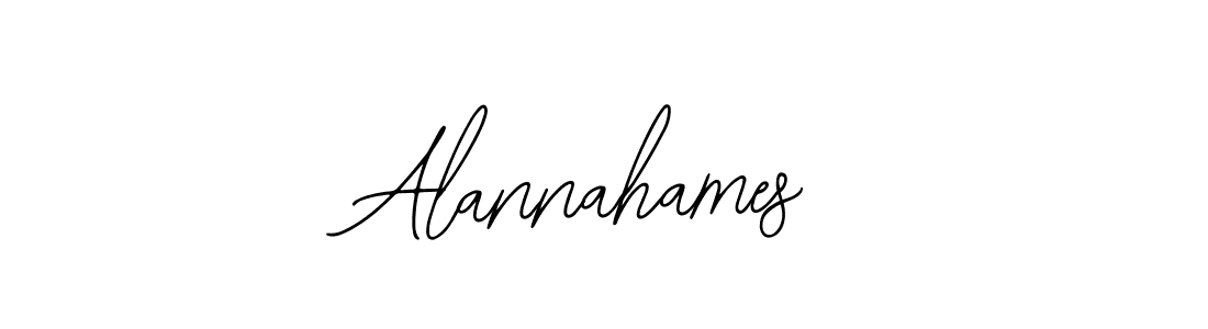 How to make Alannahames name signature. Use Bearetta-2O07w style for creating short signs online. This is the latest handwritten sign. Alannahames signature style 12 images and pictures png