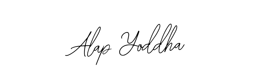 The best way (Bearetta-2O07w) to make a short signature is to pick only two or three words in your name. The name Alap Yoddha include a total of six letters. For converting this name. Alap Yoddha signature style 12 images and pictures png