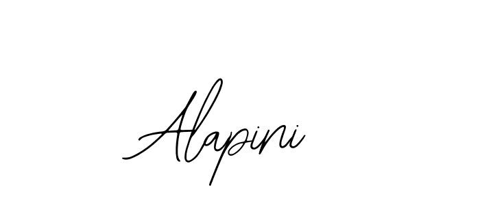 How to make Alapini name signature. Use Bearetta-2O07w style for creating short signs online. This is the latest handwritten sign. Alapini signature style 12 images and pictures png