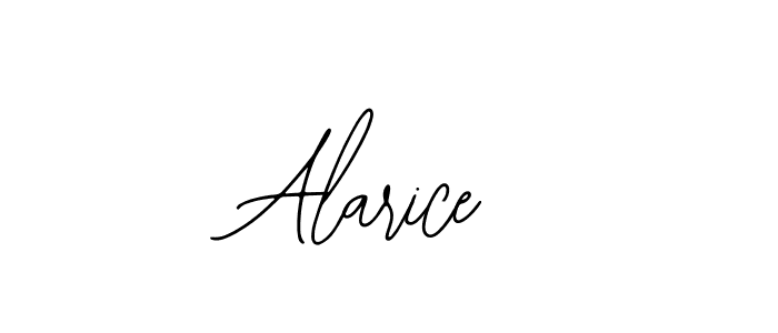 Use a signature maker to create a handwritten signature online. With this signature software, you can design (Bearetta-2O07w) your own signature for name Alarice. Alarice signature style 12 images and pictures png