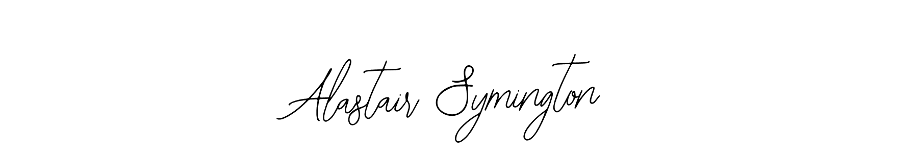 The best way (Bearetta-2O07w) to make a short signature is to pick only two or three words in your name. The name Alastair Symington include a total of six letters. For converting this name. Alastair Symington signature style 12 images and pictures png