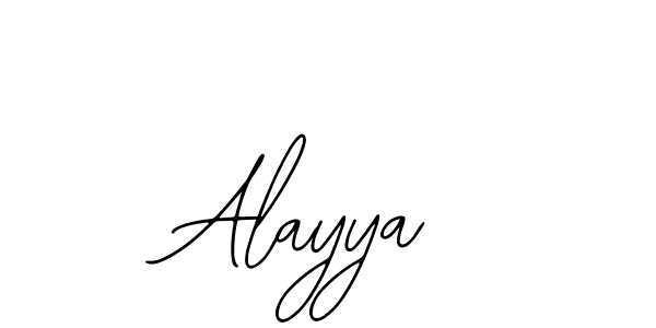 How to make Alayya name signature. Use Bearetta-2O07w style for creating short signs online. This is the latest handwritten sign. Alayya signature style 12 images and pictures png