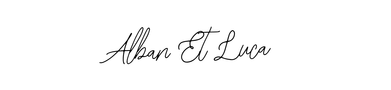 This is the best signature style for the Alban Et Luca name. Also you like these signature font (Bearetta-2O07w). Mix name signature. Alban Et Luca signature style 12 images and pictures png