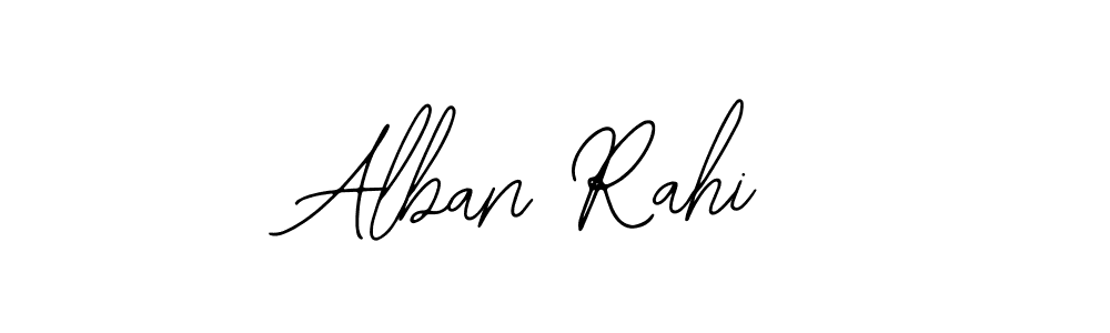 You should practise on your own different ways (Bearetta-2O07w) to write your name (Alban Rahi) in signature. don't let someone else do it for you. Alban Rahi signature style 12 images and pictures png