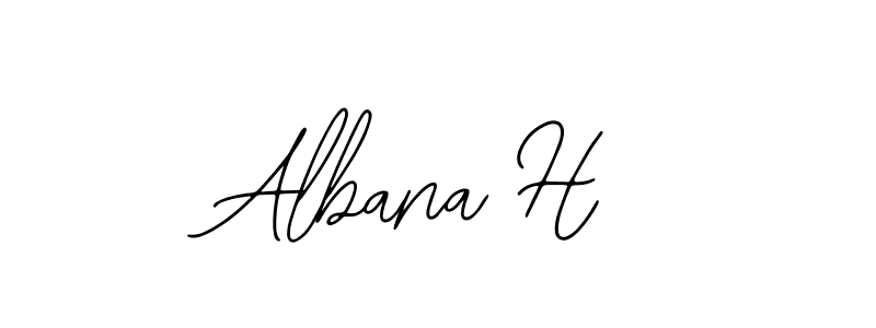 How to Draw Albana H signature style? Bearetta-2O07w is a latest design signature styles for name Albana H. Albana H signature style 12 images and pictures png