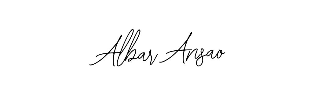 Use a signature maker to create a handwritten signature online. With this signature software, you can design (Bearetta-2O07w) your own signature for name Albar Ansao. Albar Ansao signature style 12 images and pictures png