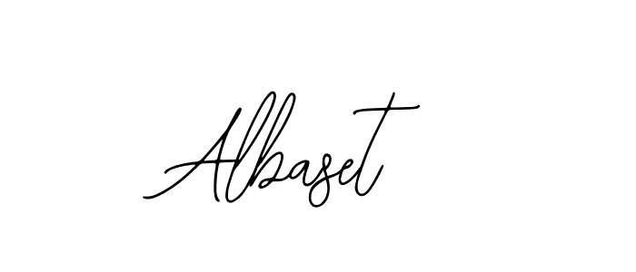 How to make Albaset signature? Bearetta-2O07w is a professional autograph style. Create handwritten signature for Albaset name. Albaset signature style 12 images and pictures png