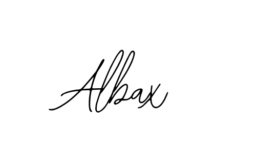 You should practise on your own different ways (Bearetta-2O07w) to write your name (Albax) in signature. don't let someone else do it for you. Albax signature style 12 images and pictures png