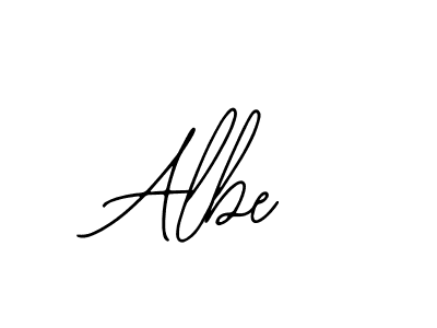 Use a signature maker to create a handwritten signature online. With this signature software, you can design (Bearetta-2O07w) your own signature for name Albe. Albe signature style 12 images and pictures png