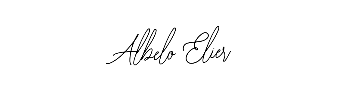 You should practise on your own different ways (Bearetta-2O07w) to write your name (Albelo Elier) in signature. don't let someone else do it for you. Albelo Elier signature style 12 images and pictures png