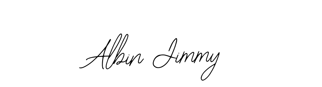 How to make Albin Jimmy name signature. Use Bearetta-2O07w style for creating short signs online. This is the latest handwritten sign. Albin Jimmy signature style 12 images and pictures png