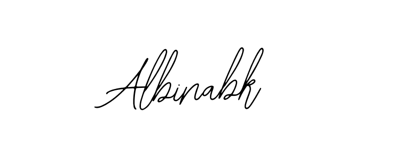How to make Albinabk name signature. Use Bearetta-2O07w style for creating short signs online. This is the latest handwritten sign. Albinabk signature style 12 images and pictures png