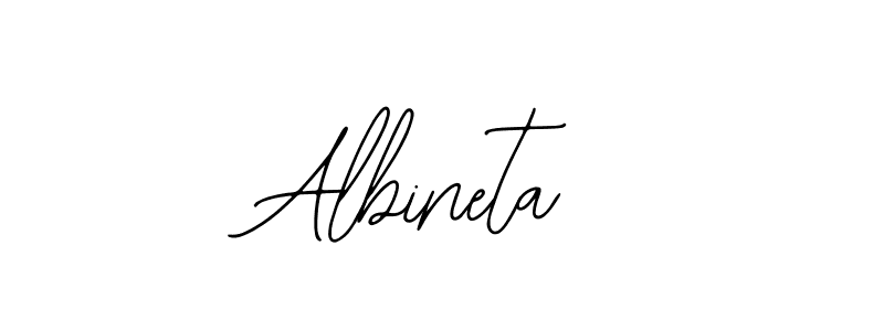 Design your own signature with our free online signature maker. With this signature software, you can create a handwritten (Bearetta-2O07w) signature for name Albineta. Albineta signature style 12 images and pictures png