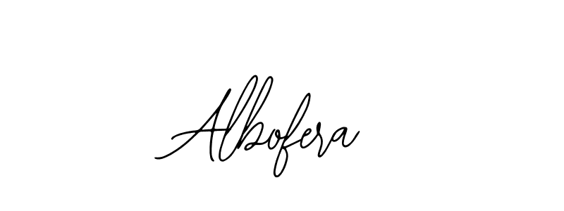 How to make Albofera name signature. Use Bearetta-2O07w style for creating short signs online. This is the latest handwritten sign. Albofera signature style 12 images and pictures png