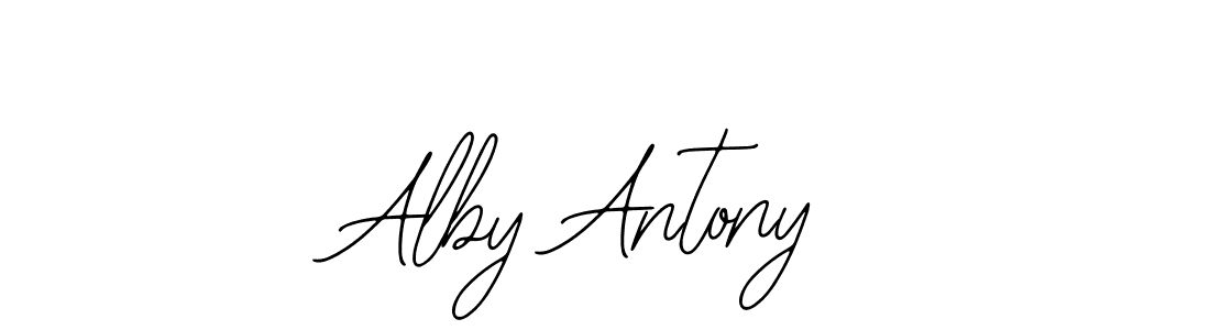 This is the best signature style for the Alby Antony name. Also you like these signature font (Bearetta-2O07w). Mix name signature. Alby Antony signature style 12 images and pictures png