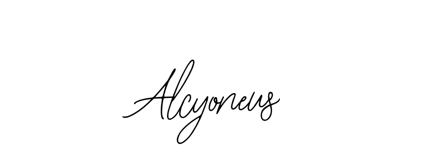 How to make Alcyoneus signature? Bearetta-2O07w is a professional autograph style. Create handwritten signature for Alcyoneus name. Alcyoneus signature style 12 images and pictures png