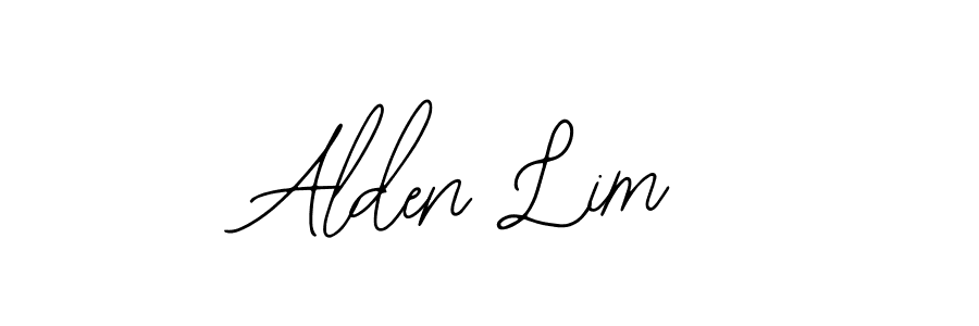 Use a signature maker to create a handwritten signature online. With this signature software, you can design (Bearetta-2O07w) your own signature for name Alden Lim. Alden Lim signature style 12 images and pictures png