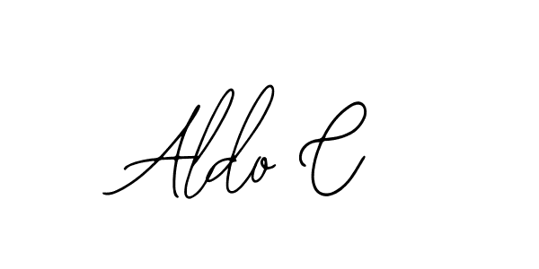 The best way (Bearetta-2O07w) to make a short signature is to pick only two or three words in your name. The name Aldo C include a total of six letters. For converting this name. Aldo C signature style 12 images and pictures png