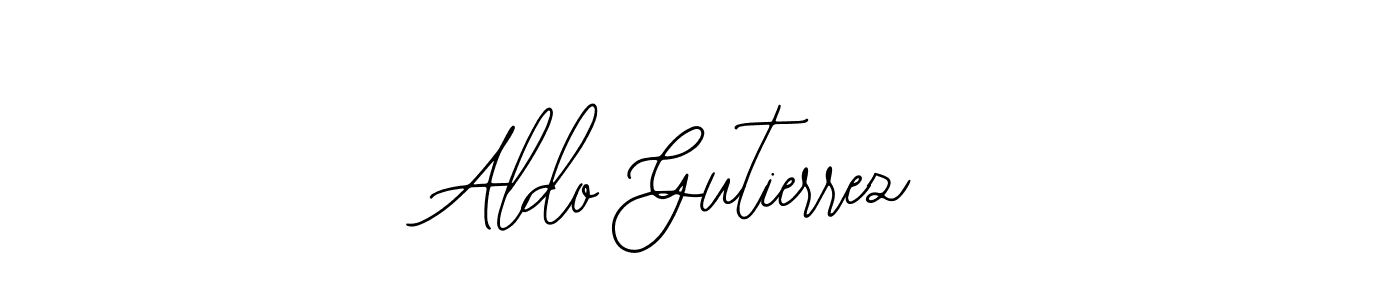 Make a beautiful signature design for name Aldo Gutierrez. With this signature (Bearetta-2O07w) style, you can create a handwritten signature for free. Aldo Gutierrez signature style 12 images and pictures png