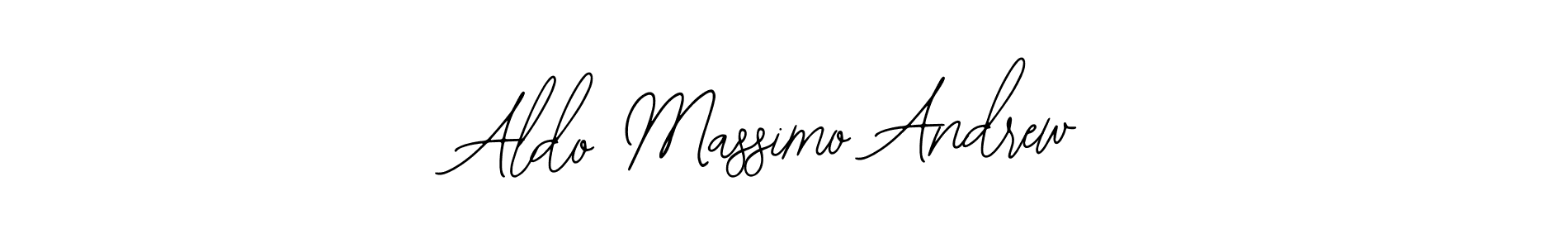 Use a signature maker to create a handwritten signature online. With this signature software, you can design (Bearetta-2O07w) your own signature for name Aldo Massimo Andrew. Aldo Massimo Andrew signature style 12 images and pictures png