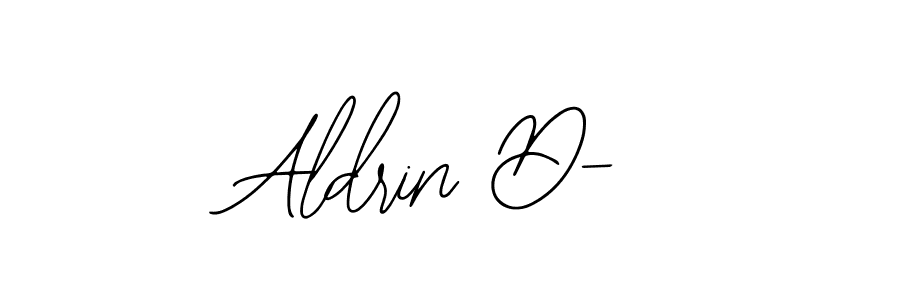 The best way (Bearetta-2O07w) to make a short signature is to pick only two or three words in your name. The name Aldrin D- include a total of six letters. For converting this name. Aldrin D- signature style 12 images and pictures png