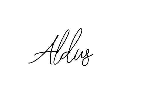 You should practise on your own different ways (Bearetta-2O07w) to write your name (Aldus) in signature. don't let someone else do it for you. Aldus signature style 12 images and pictures png