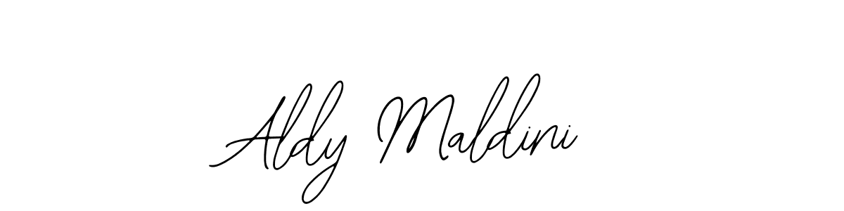 Use a signature maker to create a handwritten signature online. With this signature software, you can design (Bearetta-2O07w) your own signature for name Aldy Maldini. Aldy Maldini signature style 12 images and pictures png