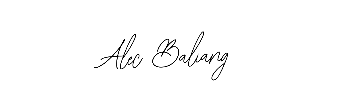 The best way (Bearetta-2O07w) to make a short signature is to pick only two or three words in your name. The name Alec Baliang include a total of six letters. For converting this name. Alec Baliang signature style 12 images and pictures png