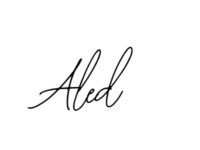 How to make Aled signature? Bearetta-2O07w is a professional autograph style. Create handwritten signature for Aled name. Aled signature style 12 images and pictures png