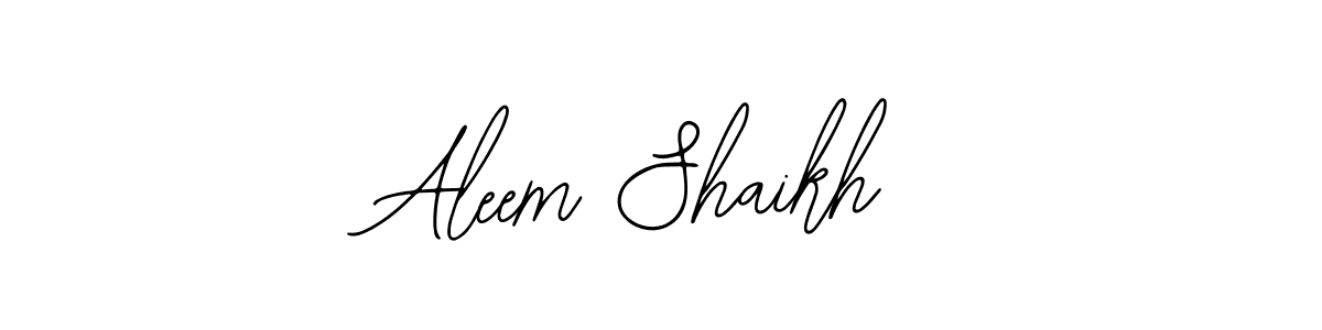 Make a beautiful signature design for name Aleem Shaikh. With this signature (Bearetta-2O07w) style, you can create a handwritten signature for free. Aleem Shaikh signature style 12 images and pictures png
