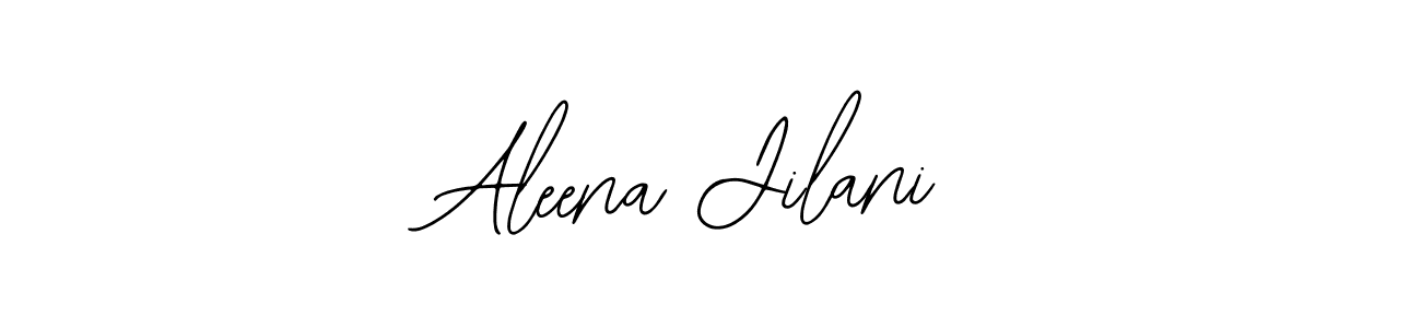Bearetta-2O07w is a professional signature style that is perfect for those who want to add a touch of class to their signature. It is also a great choice for those who want to make their signature more unique. Get Aleena Jilani name to fancy signature for free. Aleena Jilani signature style 12 images and pictures png