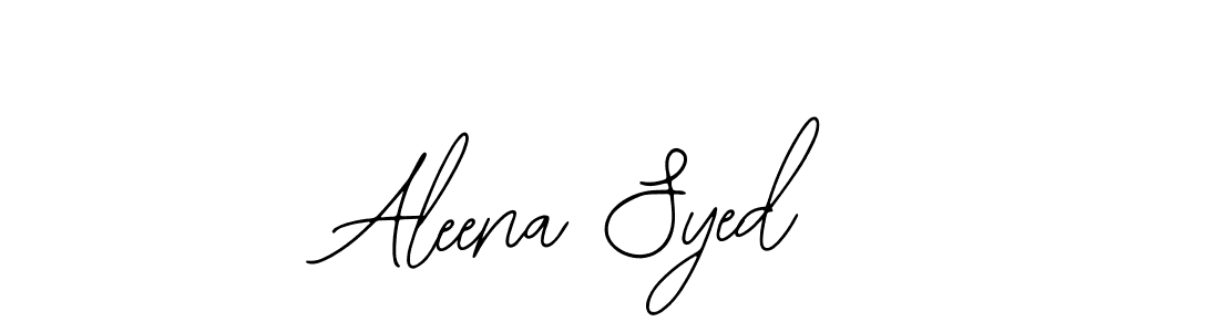 Aleena Syed stylish signature style. Best Handwritten Sign (Bearetta-2O07w) for my name. Handwritten Signature Collection Ideas for my name Aleena Syed. Aleena Syed signature style 12 images and pictures png