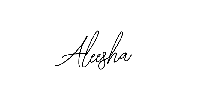 How to make Aleesha signature? Bearetta-2O07w is a professional autograph style. Create handwritten signature for Aleesha name. Aleesha signature style 12 images and pictures png