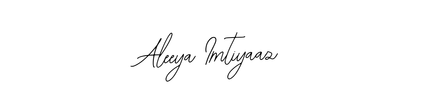 Bearetta-2O07w is a professional signature style that is perfect for those who want to add a touch of class to their signature. It is also a great choice for those who want to make their signature more unique. Get Aleeya Imtiyaaz name to fancy signature for free. Aleeya Imtiyaaz signature style 12 images and pictures png