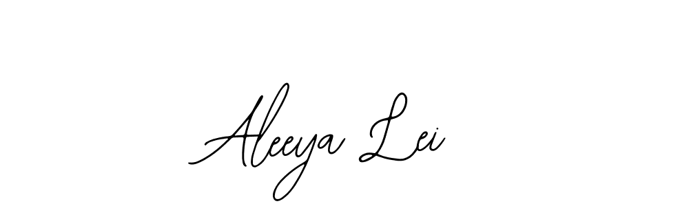 The best way (Bearetta-2O07w) to make a short signature is to pick only two or three words in your name. The name Aleeya Lei include a total of six letters. For converting this name. Aleeya Lei signature style 12 images and pictures png