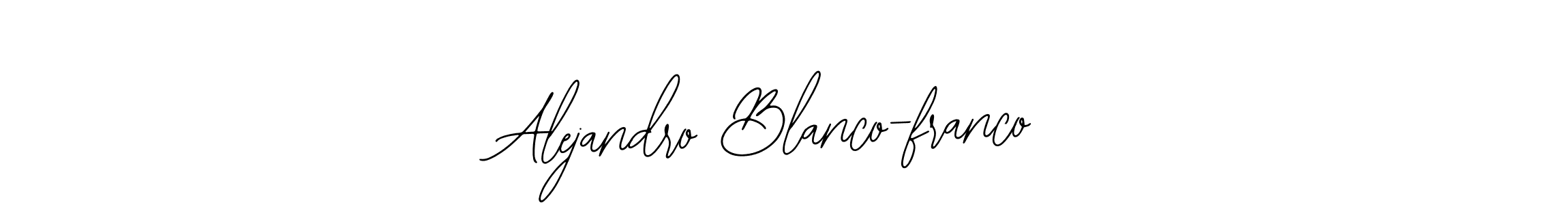 You should practise on your own different ways (Bearetta-2O07w) to write your name (Alejandro Blanco-franco) in signature. don't let someone else do it for you. Alejandro Blanco-franco signature style 12 images and pictures png