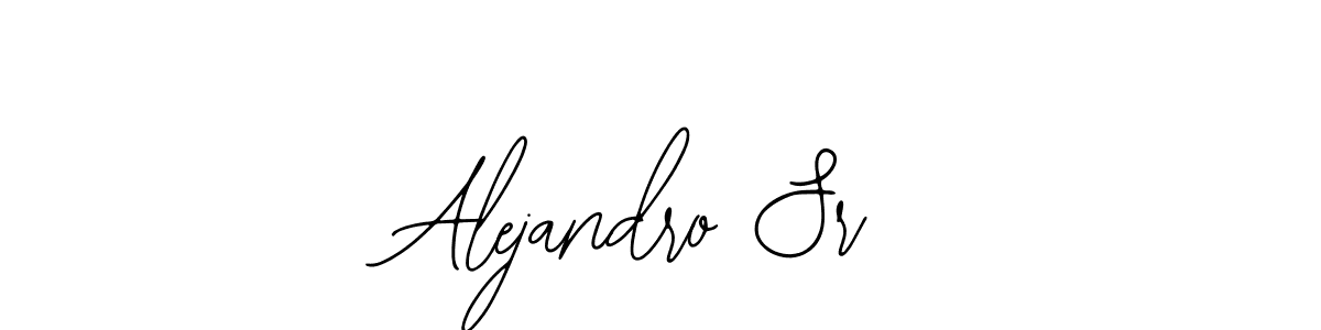 Design your own signature with our free online signature maker. With this signature software, you can create a handwritten (Bearetta-2O07w) signature for name Alejandro Sr. Alejandro Sr signature style 12 images and pictures png