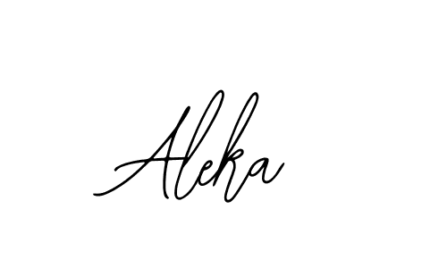 Create a beautiful signature design for name Aleka. With this signature (Bearetta-2O07w) fonts, you can make a handwritten signature for free. Aleka signature style 12 images and pictures png
